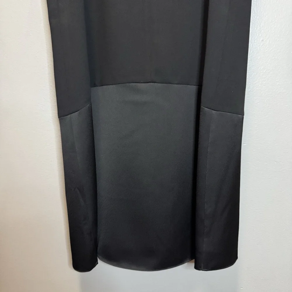 Parker Women's Dress Size XS keyhole Dress Black Mixed Media Lined